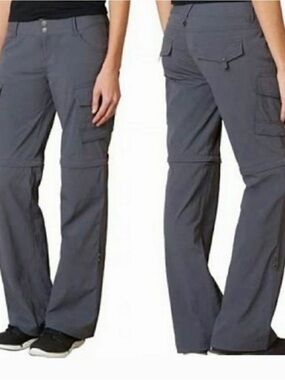 Prana Convertible Hiking Pants/Shorts-Dark Gray